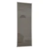Ellipse Sliding Wardrobe Door 1 Panel Cappuccino Glass With Aluminium Frame (W)762mm
