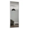 Ellipse Sliding Wardrobe Door 1 Panel Mirror With Aluminium Frame (W)914mm