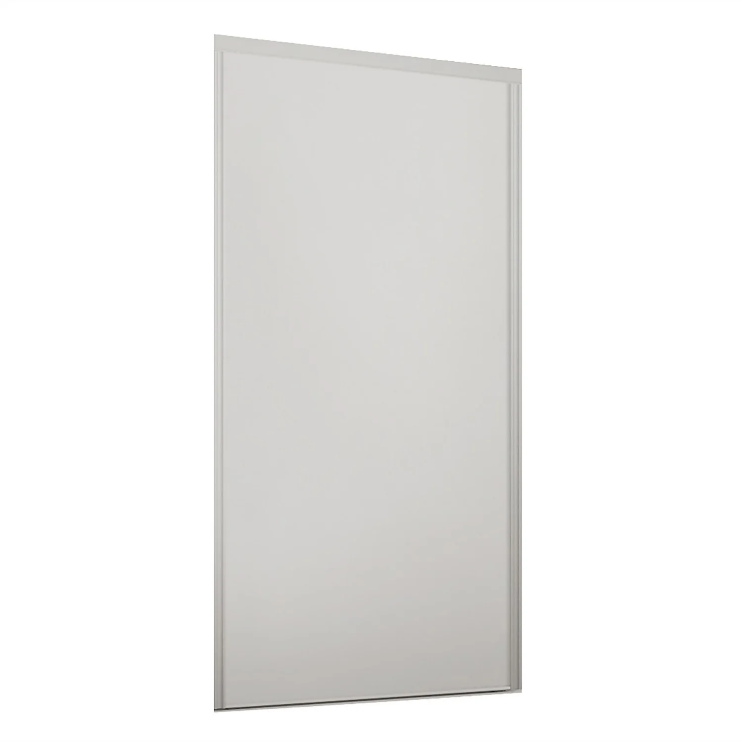 Loft Sliding Wardrobe Door White Panel With White Wood Effect Frame (W)762mm