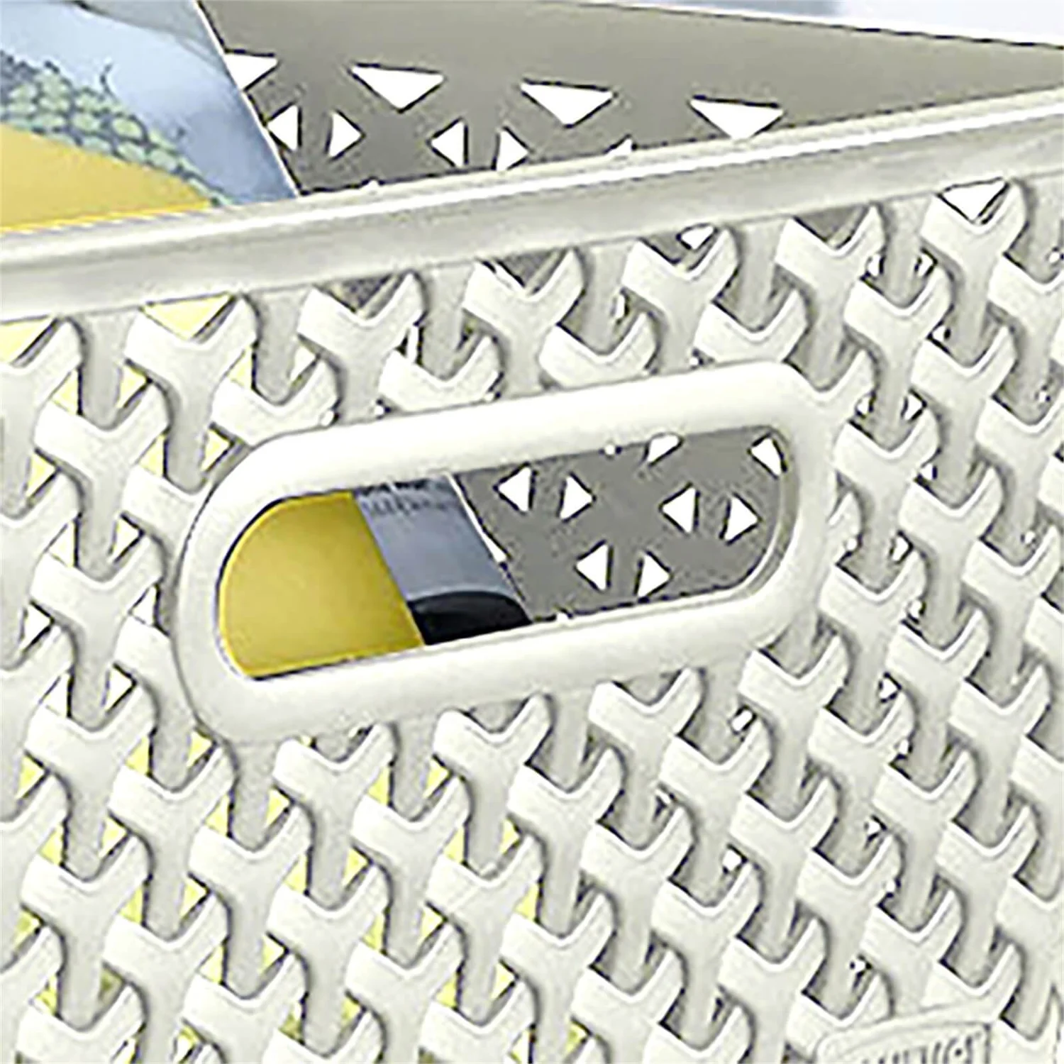 Curver My Style Large Rectangular Plastic Storage Basket - Vintage White - 18L - Image 5