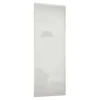 Classic Sliding Wardrobe Door Arctic White Glass With Silver Frame (W)610mm