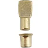 None Shelf Support Studs Gold 4 Pack