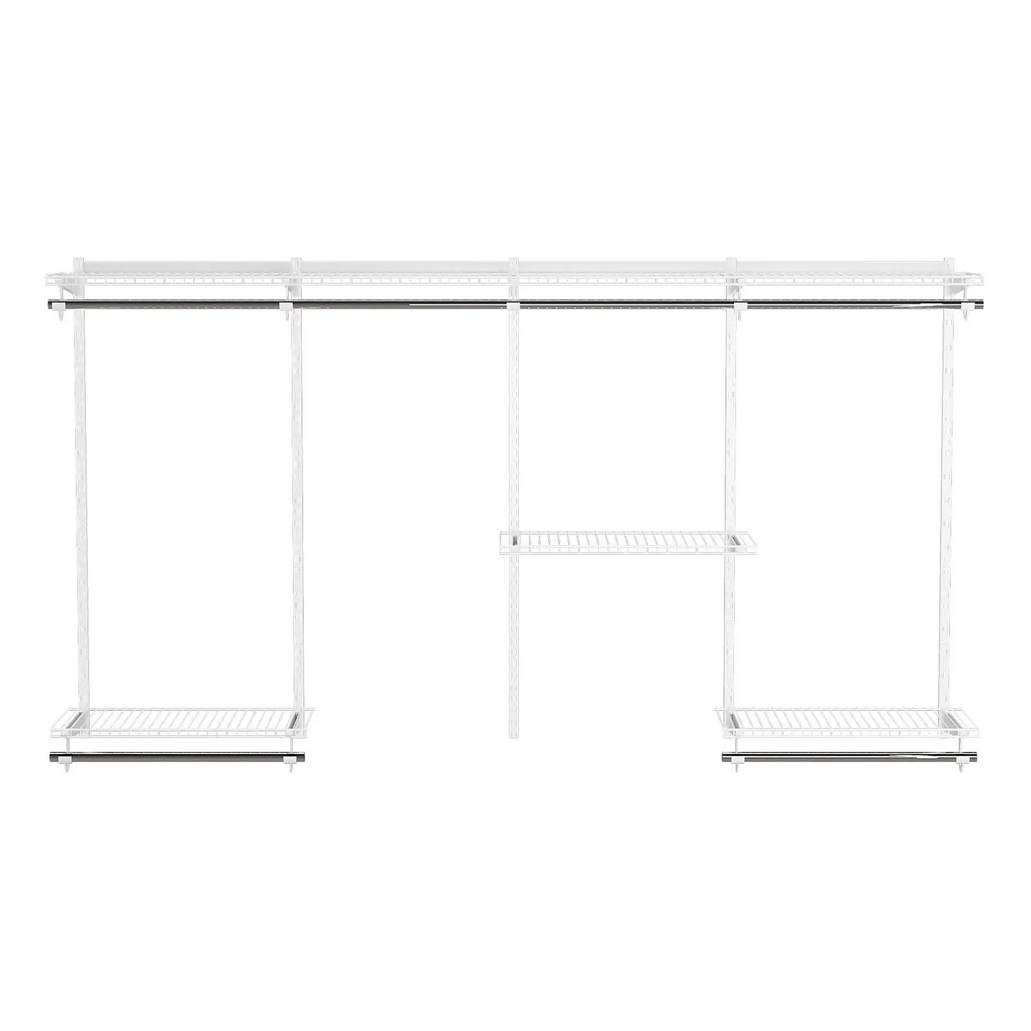 None Wardrobe System Starter Kit - White - 2.4m - Image 3