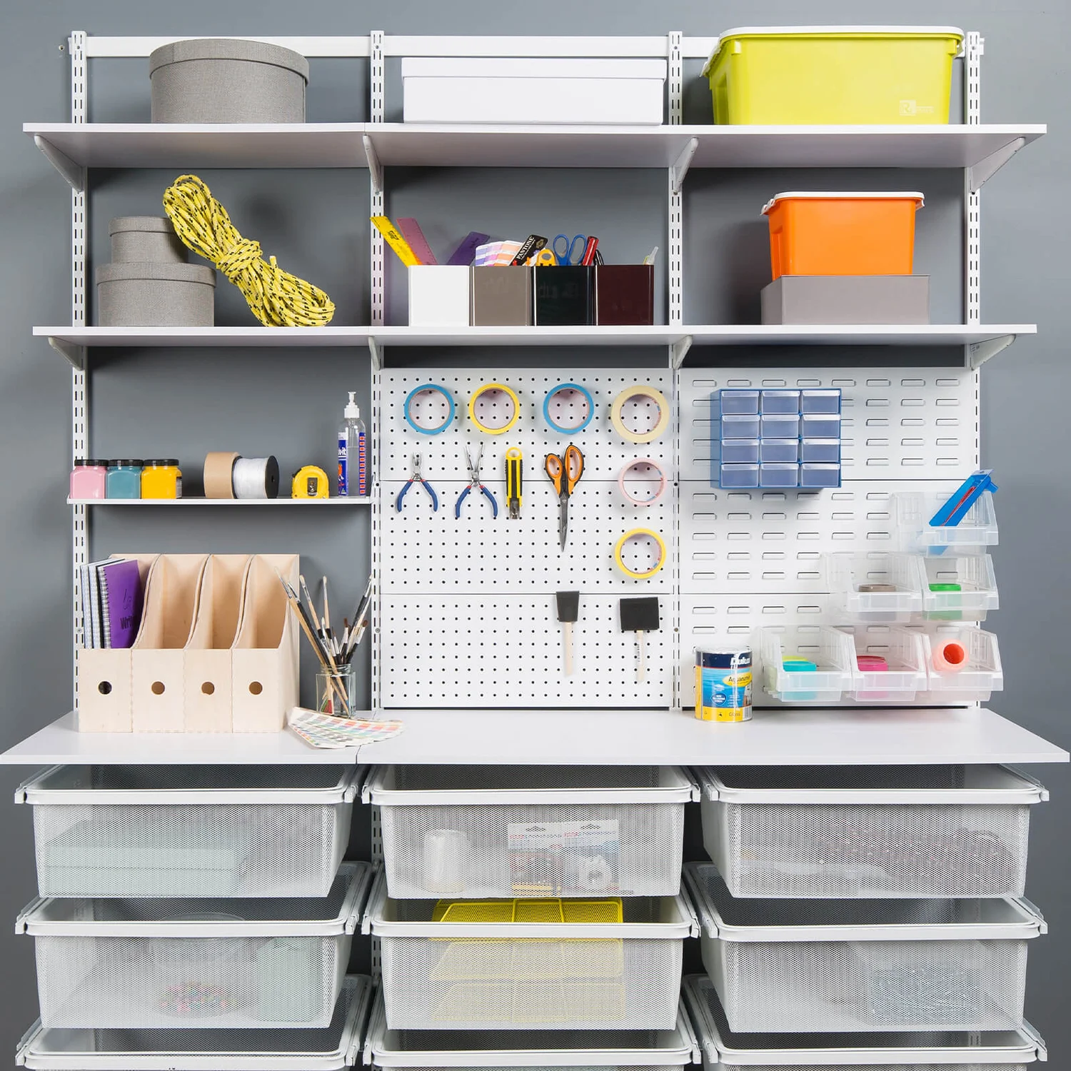 None Double Slot Bracket - White -470mm - Image 3