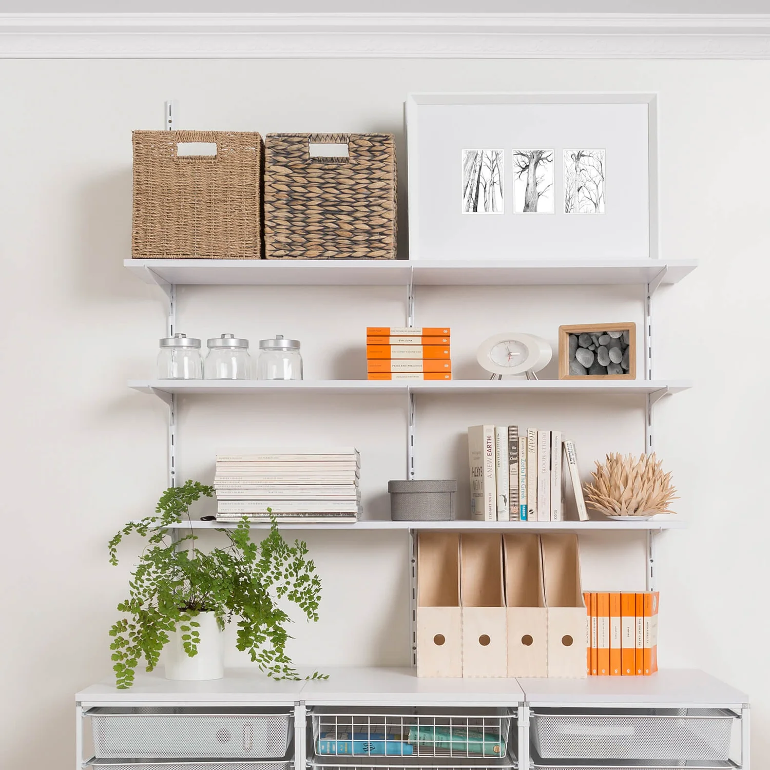 None Single Bracket - White - 400mm - Image 3