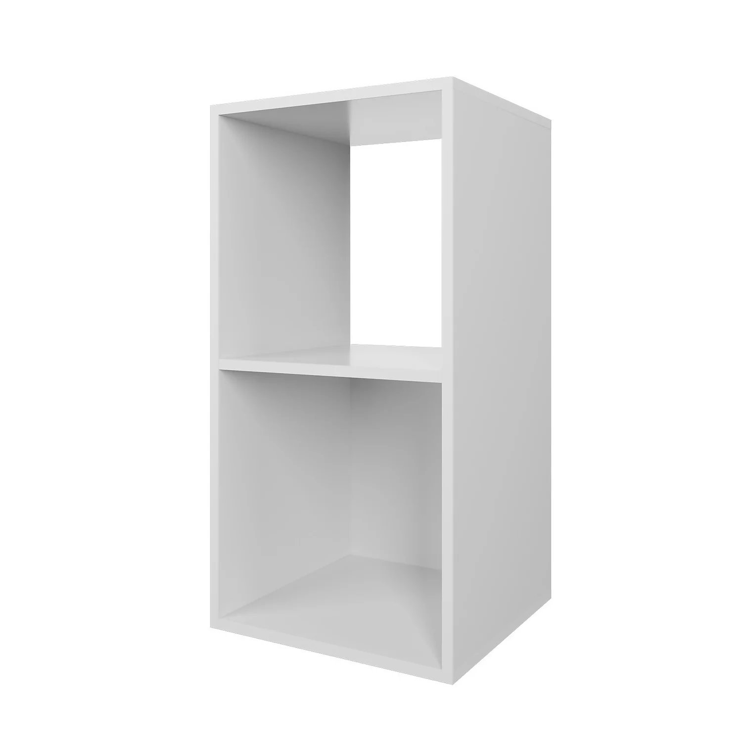 Compact Cube 2x1 Storage Unit - White