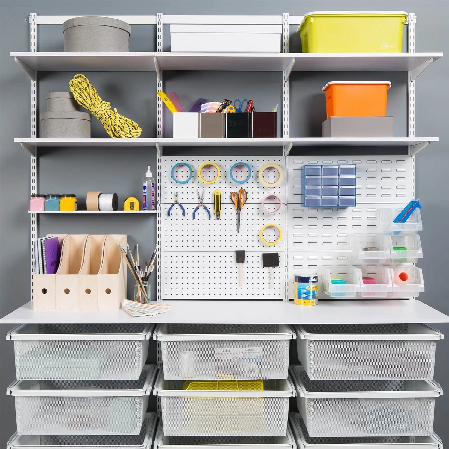 Shelf White 1200x16x300mm - Image 2