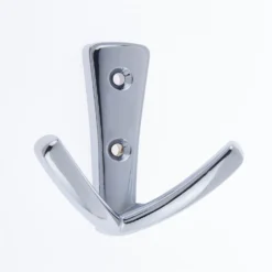 Modern Twin Hook - Chrome
