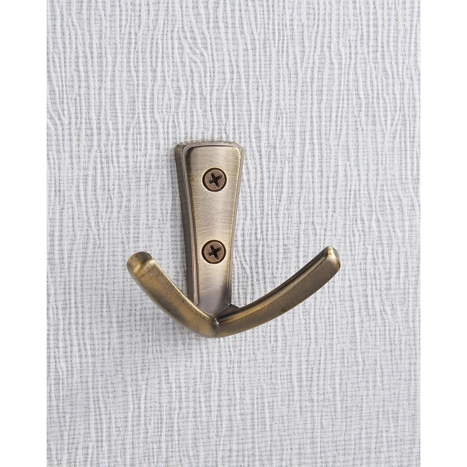Modern Twin Hook - Antique Brass - Image 2