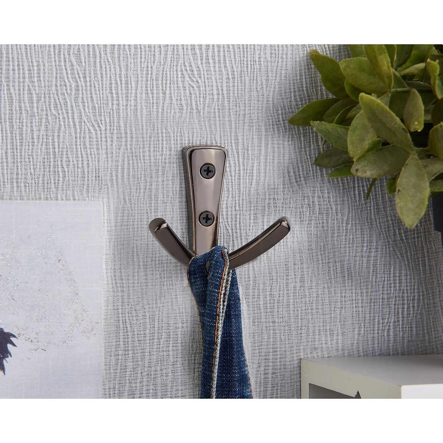 Modern Twin Hook - Black Nickel - Image 3