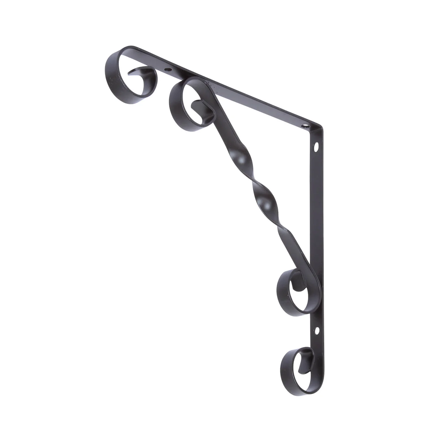 None Scroll Bracket - Black - 200x200mm