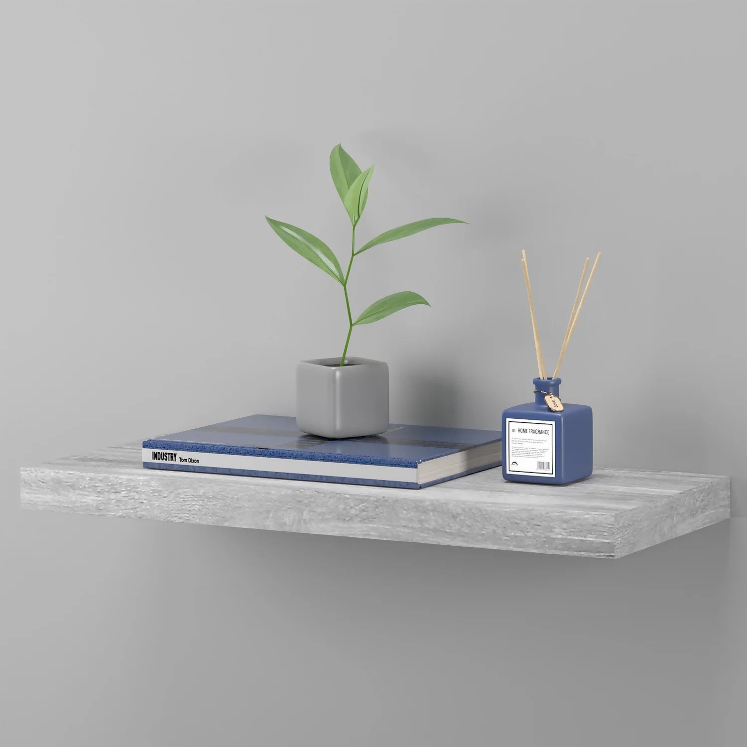 Floating Shelf - Grey Oak - 600 X 240 X 38mm - Image 4