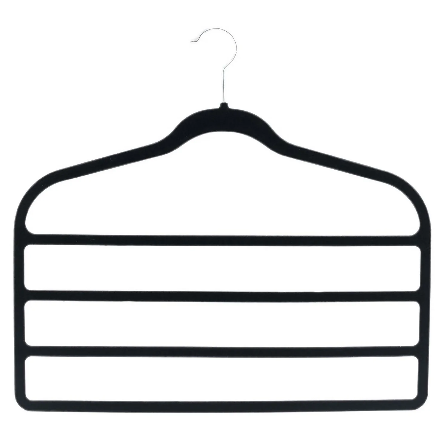 Single Black Velvet Trouser Hanger - Image 4