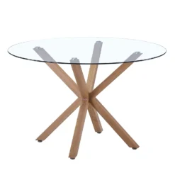 Ludlow Round Glass Dining Table