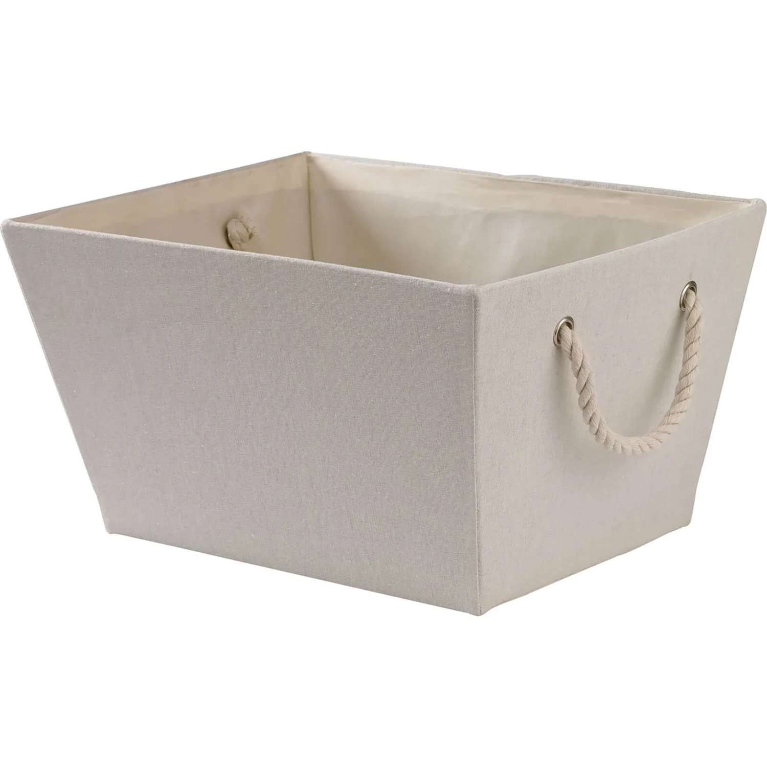 Oversized Cream Storage Bin