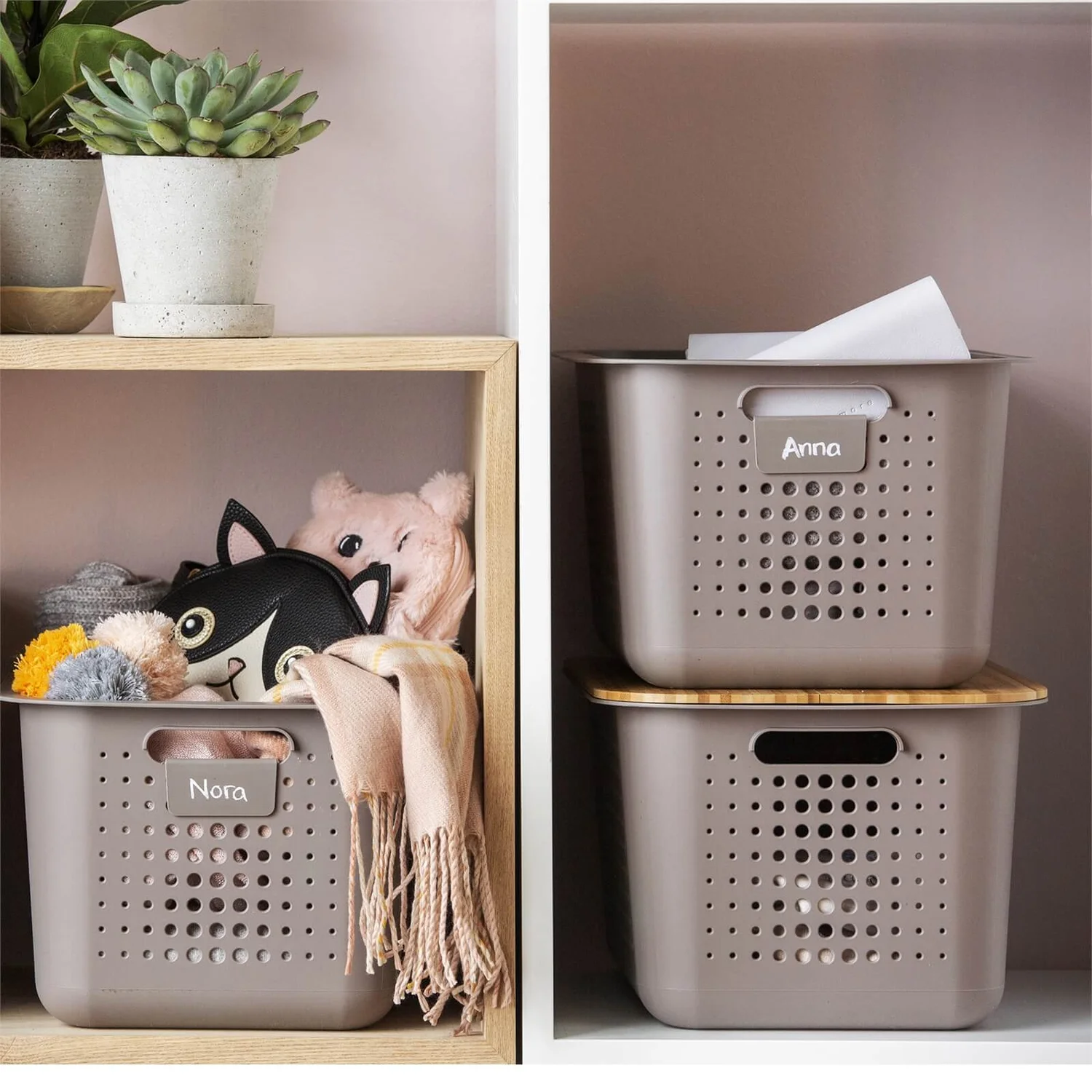 Smartstore 13L Wardrobe Basket - Taupe - Image 4