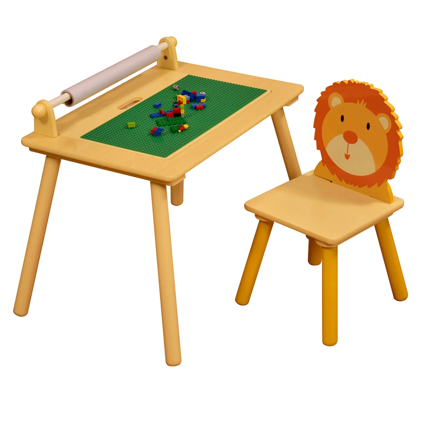 None Jungle Writing Table With Construction Board