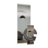 Duo Sliding Wardrobe Door Bronze Mirror / Silver Mirror With Aluminium Frame (W)762mm