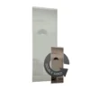 Duo Sliding Wardrobe Door Bronze Mirror /Arctic White Glass With Aluminium Frame (W)914mm