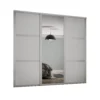 Shaker 3 Door Sliding Wardrobe Kit Cashmere Panel / Mirror (W)2592 X (H)2260mm