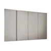 Classic 4 Door Sliding Wardrobe Kit Cashmere Panel (W)2978 X (H)2260mm