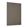 Classic 2 Door Sliding Wardrobe Kit Stone Grey Panel (W)1185 X (H)2260mm