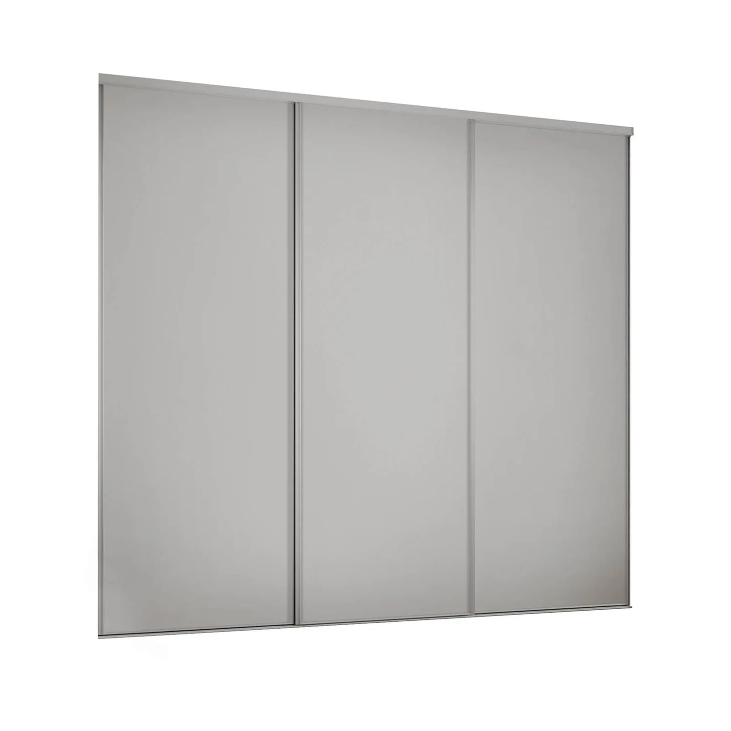 Classic 3 Door Sliding Wardrobe Kit Dove Grey Panel (W)2672 X (H)2260mm