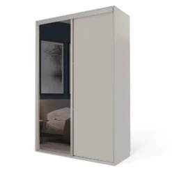 Cashmere Freestanding Sliding Wardrobe With Interiors (W)1530mm