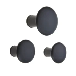 Wood Dots Hook Set - Black
