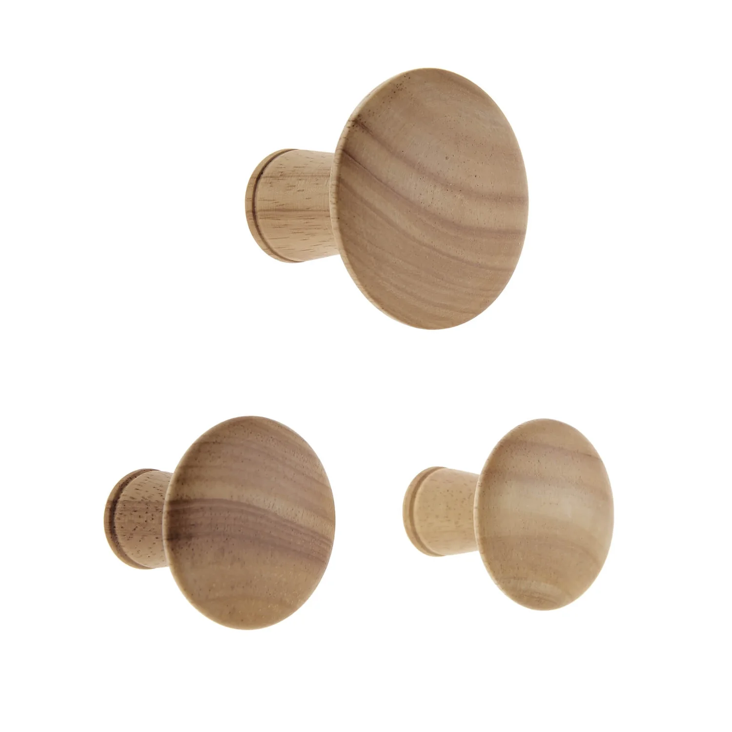 Wood Dots Hook Set - Oak Effect
