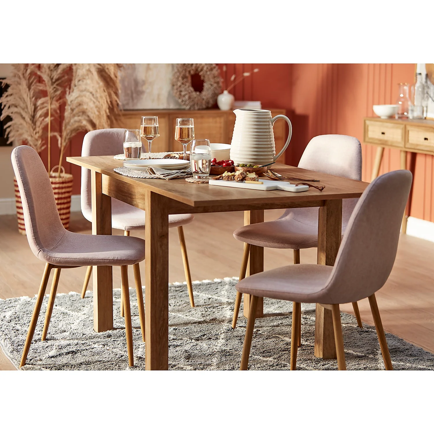 Kubu 4-6 Seater Extending Dining Table - Image 3