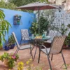 Andorra 4 Seater Garden Dining Set With Parasol