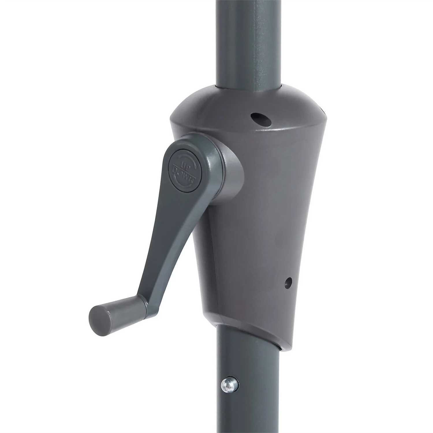 None 2.1m Crank & Tilt Parasol Dark Grey - Dia. 38mm - Image 5