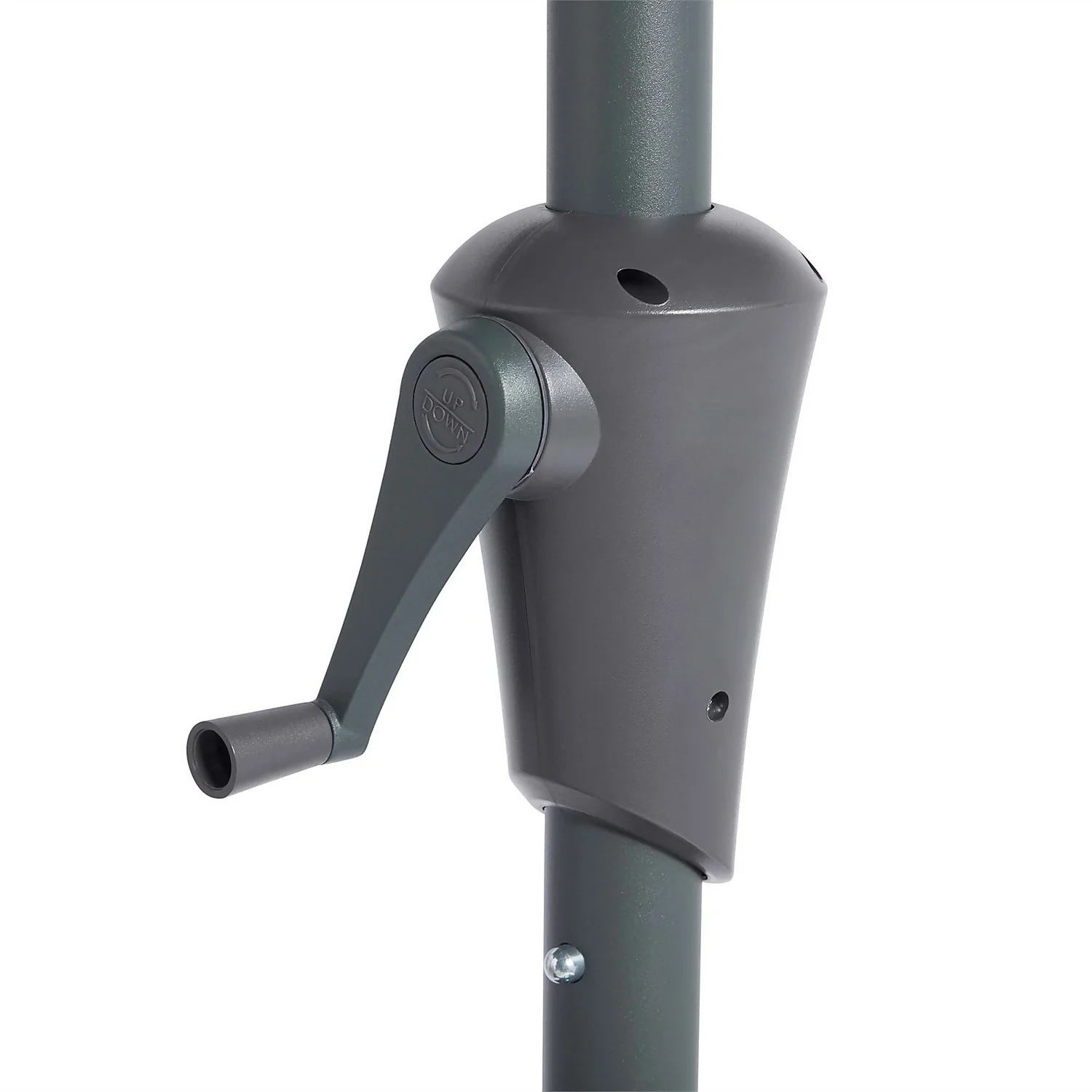 None 2.7m Crank & Tilt Parasol Dark Grey - Dia. 38mm - Image 4