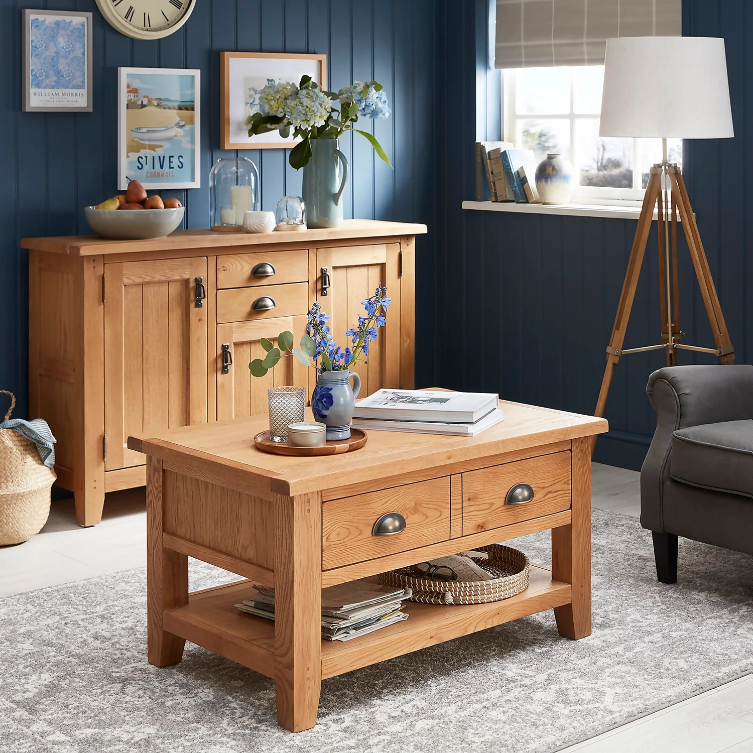 Hocombe Coffee Table - Oak - Image 2