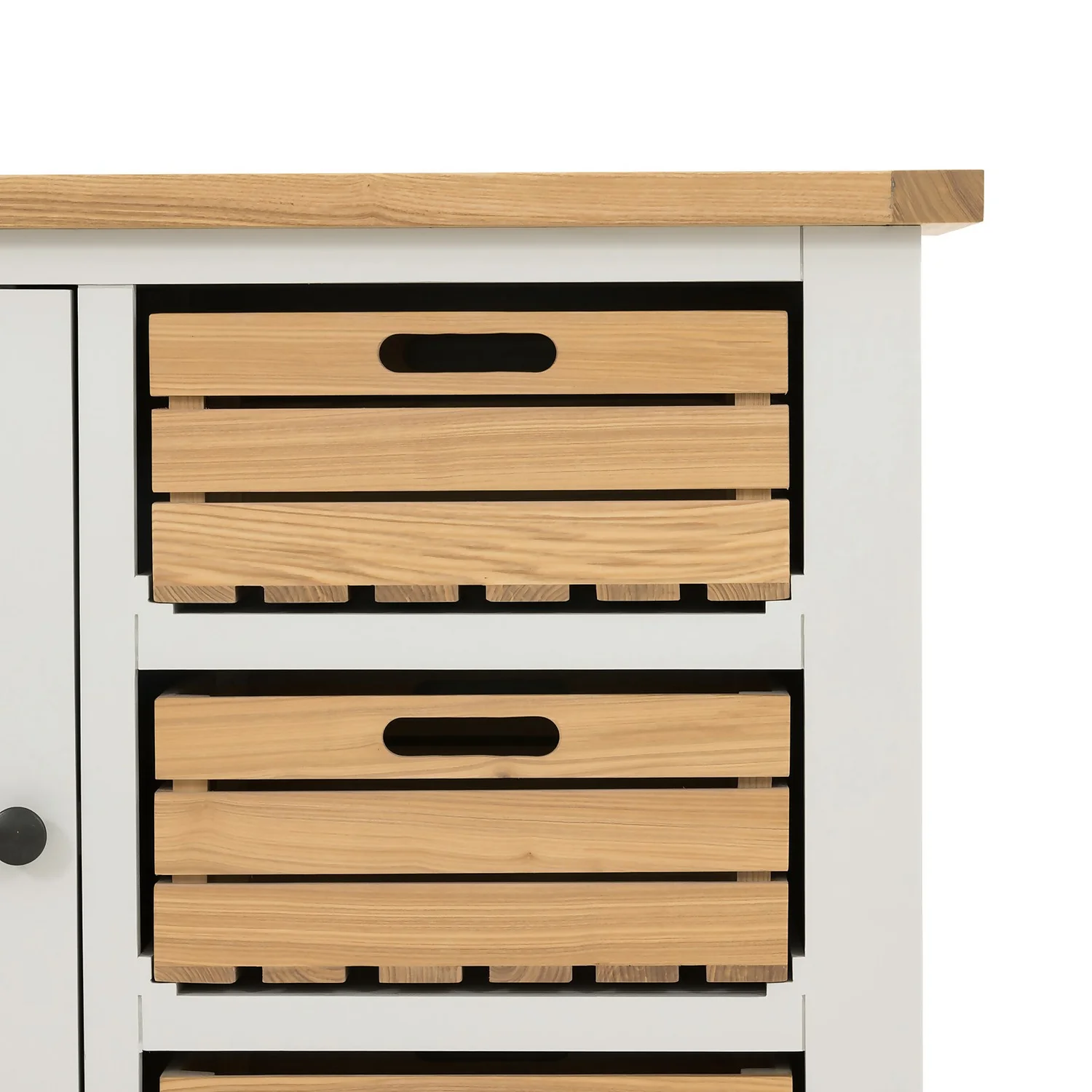 Ashstead Small Sideboard - Oak & Ivory - Image 6