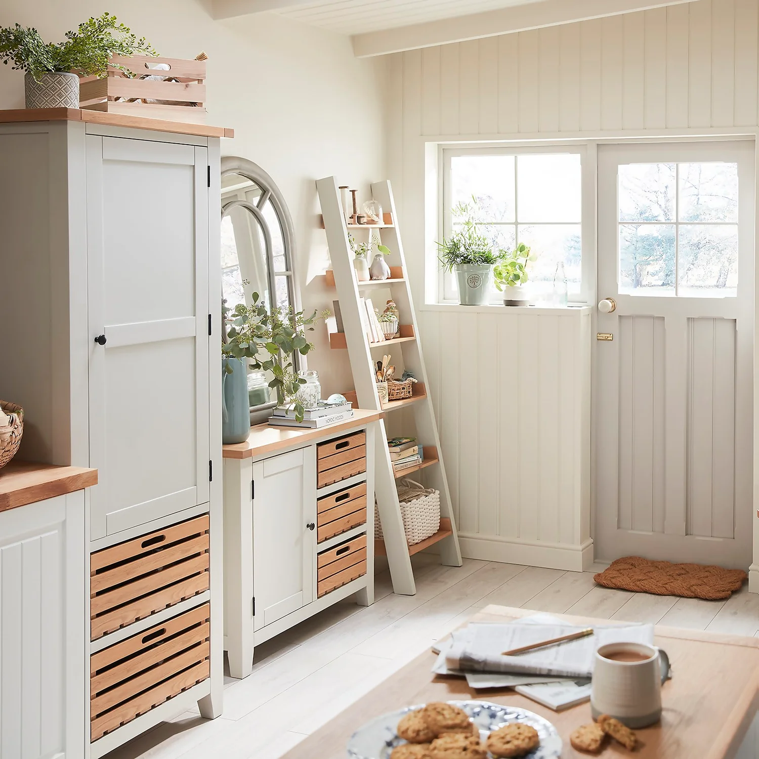 Ashstead Small Sideboard - Oak & Ivory - Image 2
