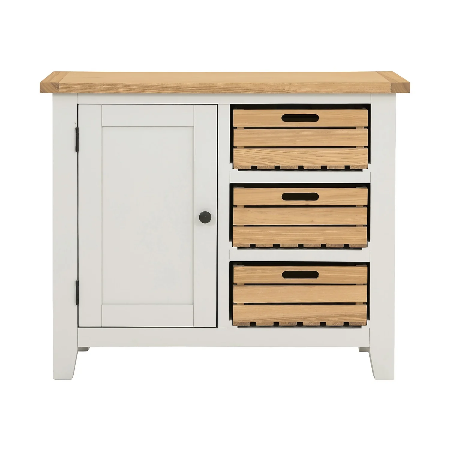 Ashstead Small Sideboard - Oak & Ivory - Image 4