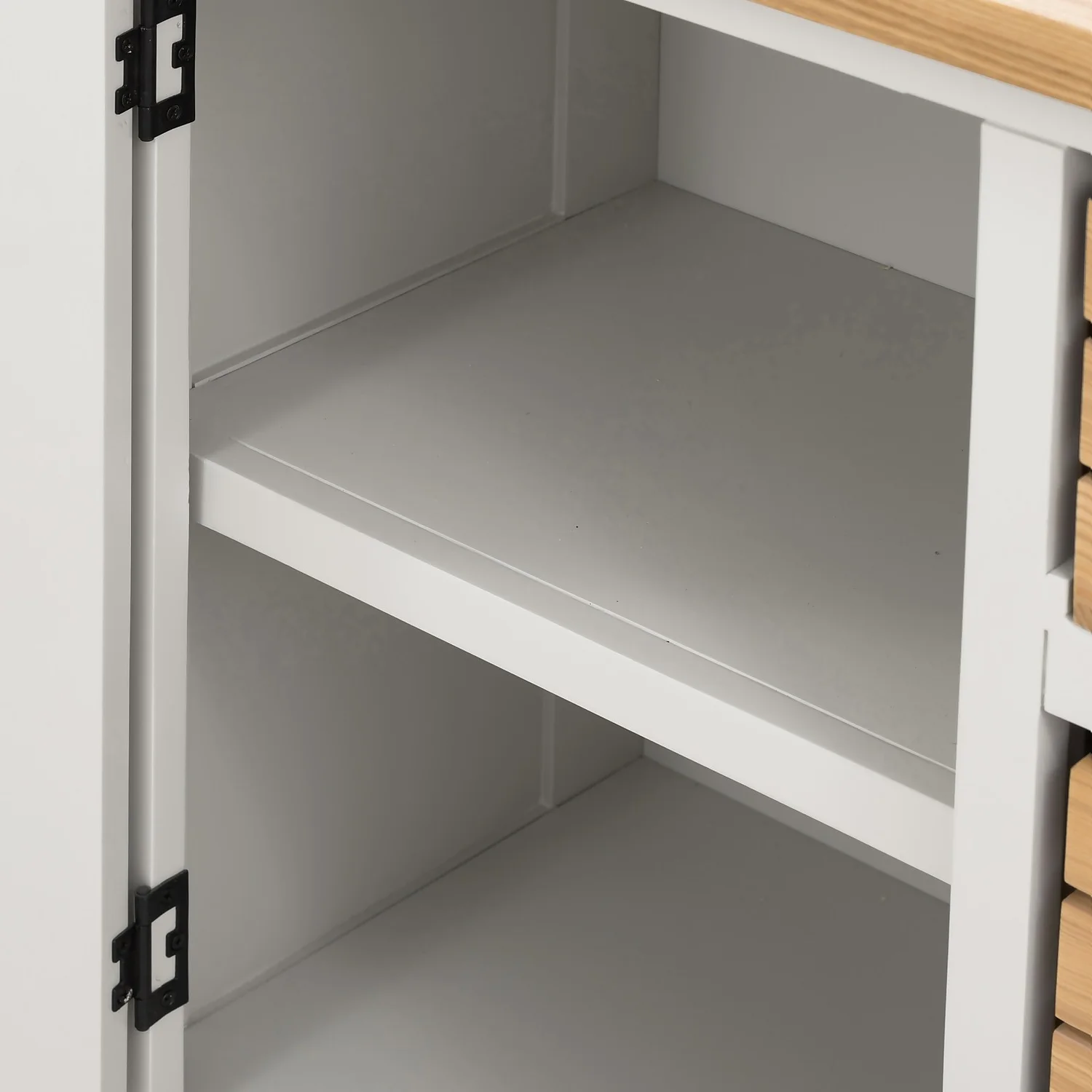 Ashstead Small Sideboard - Oak & Ivory - Image 9