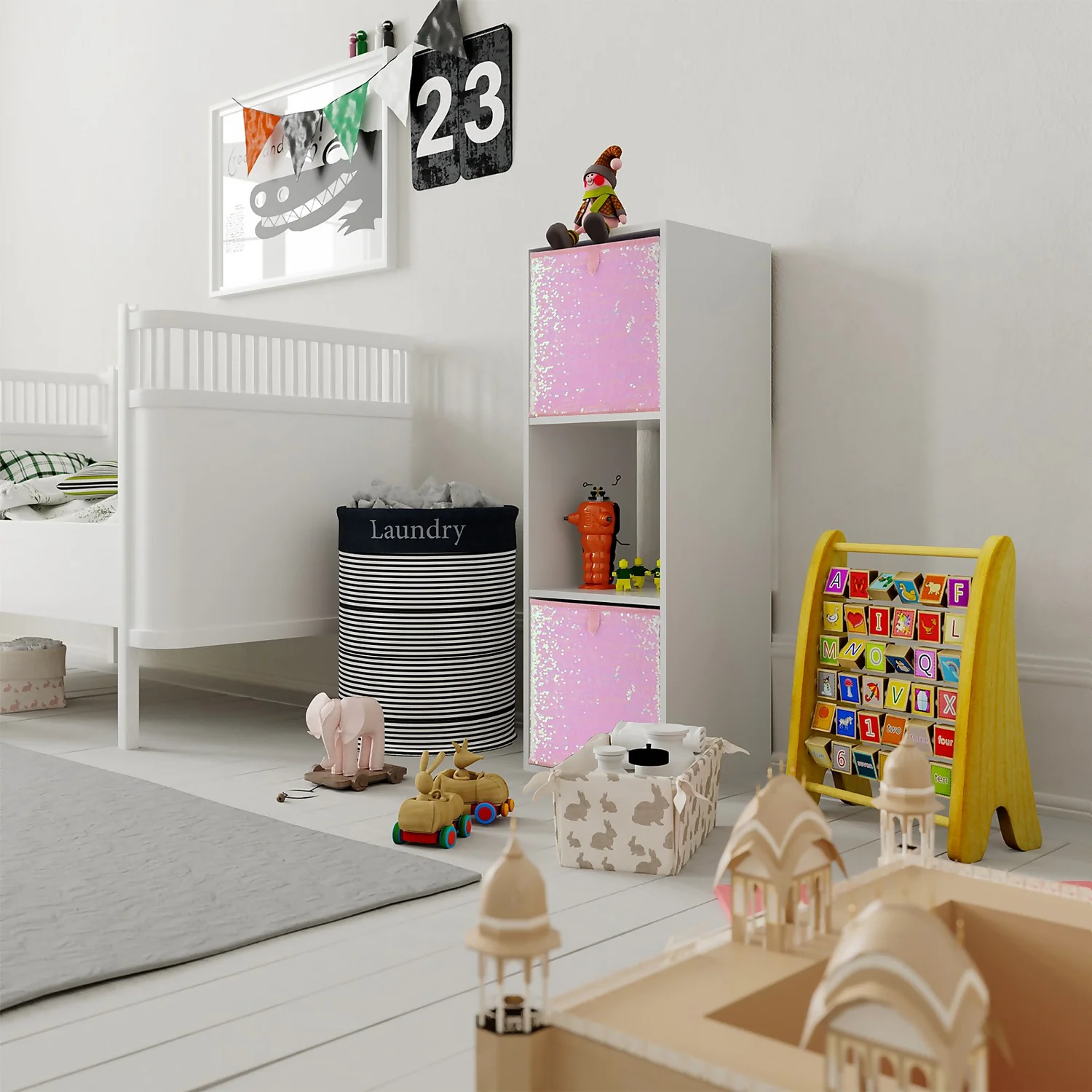 Living Elements Compact Cube Sequin Drawing Insert - Pink - Image 2