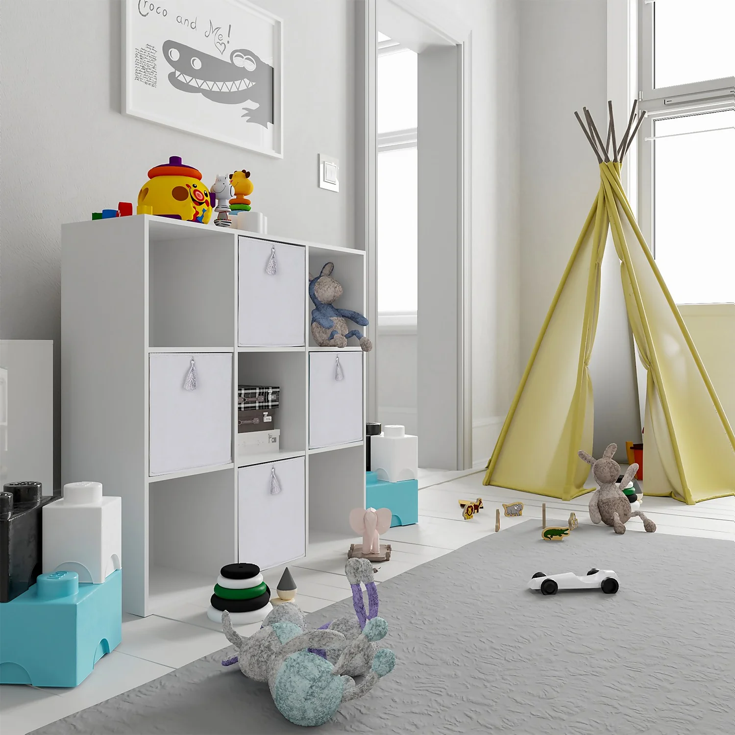 Living Elements Compact Cube Dutch Velvet Insert - Silver - Image 2