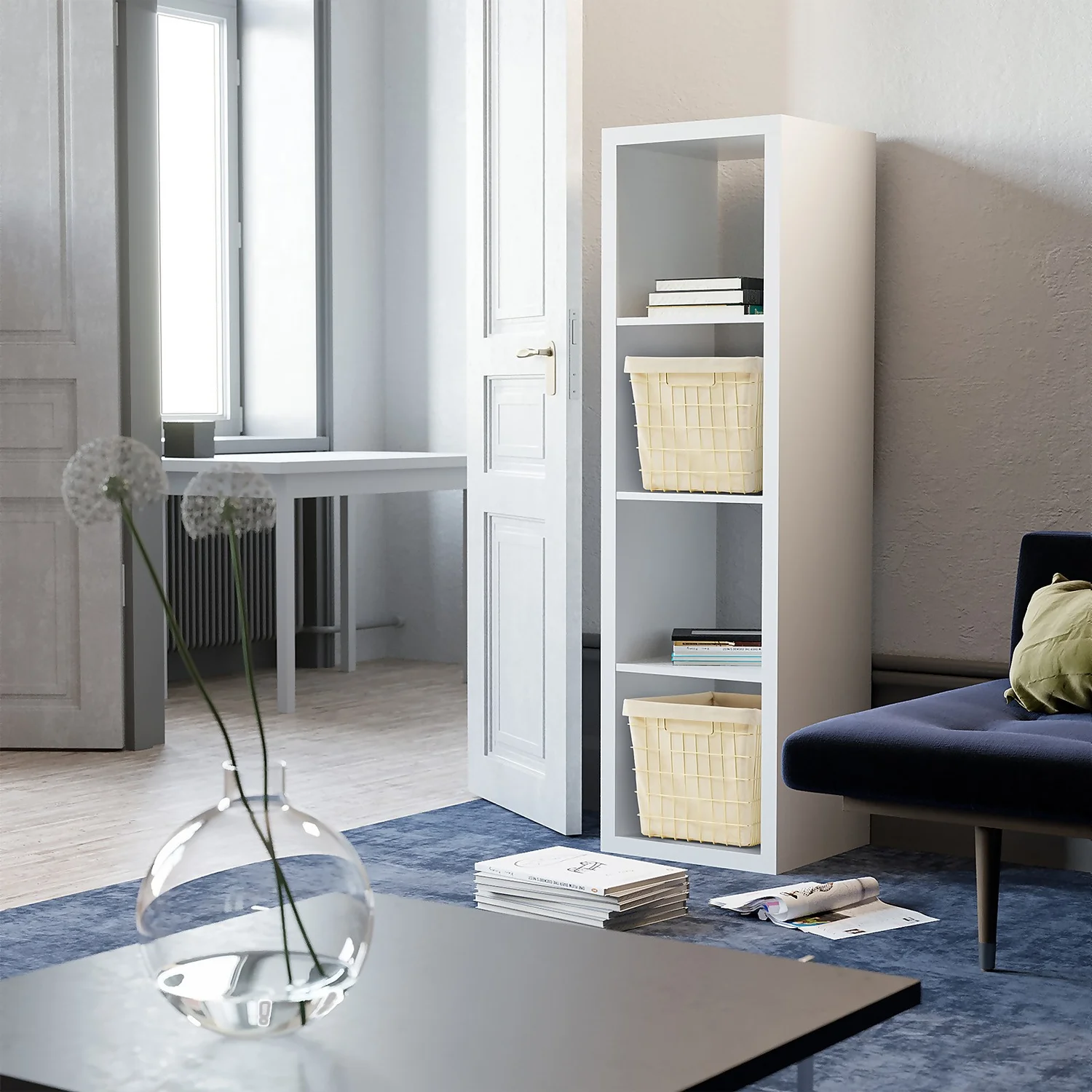 Clever Cube Wire Insert Gold Storage Basket - Image 2