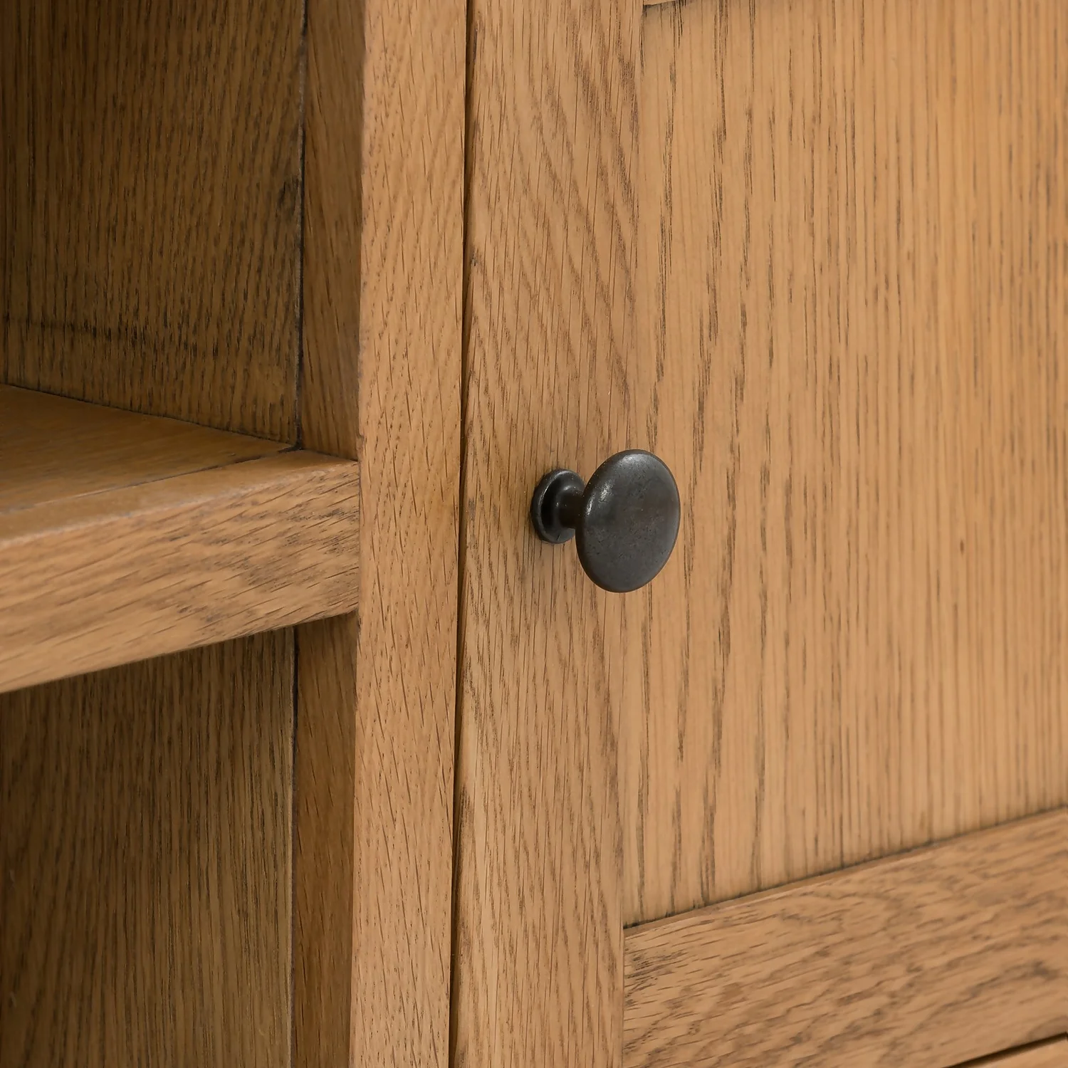 Norbury Wide TV Stand - Oak - Image 7