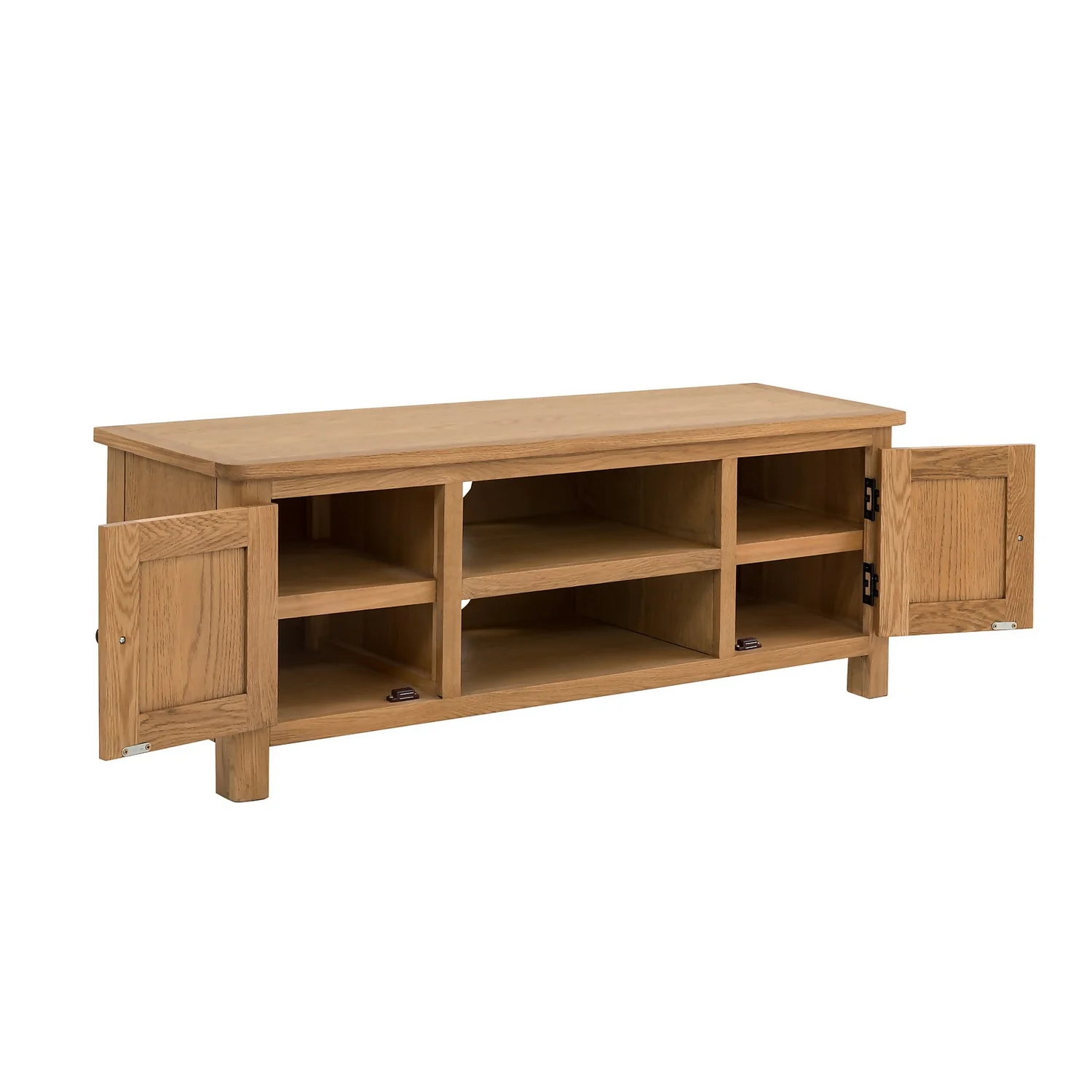 Norbury Wide TV Stand - Oak - Image 2