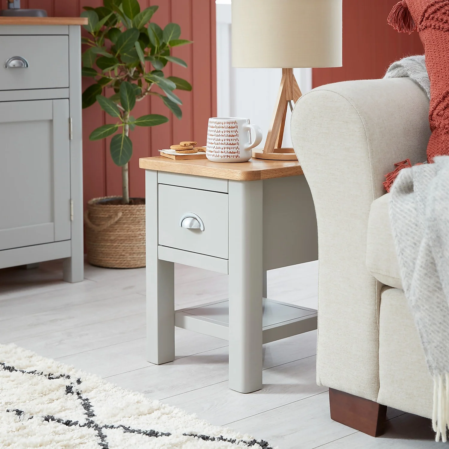 Norbury Side Table - Grey - Image 2