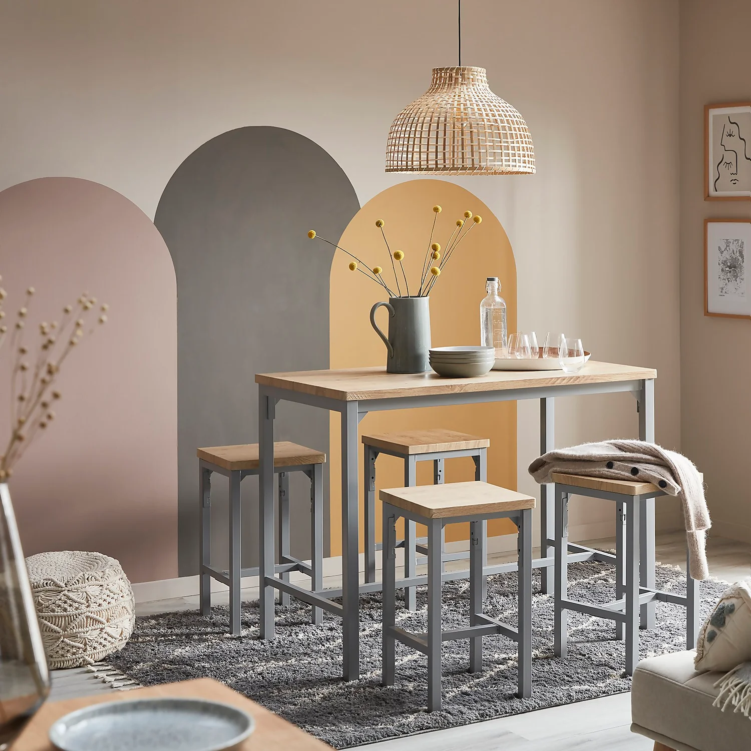 Nina Dining Nest - Grey - Image 2