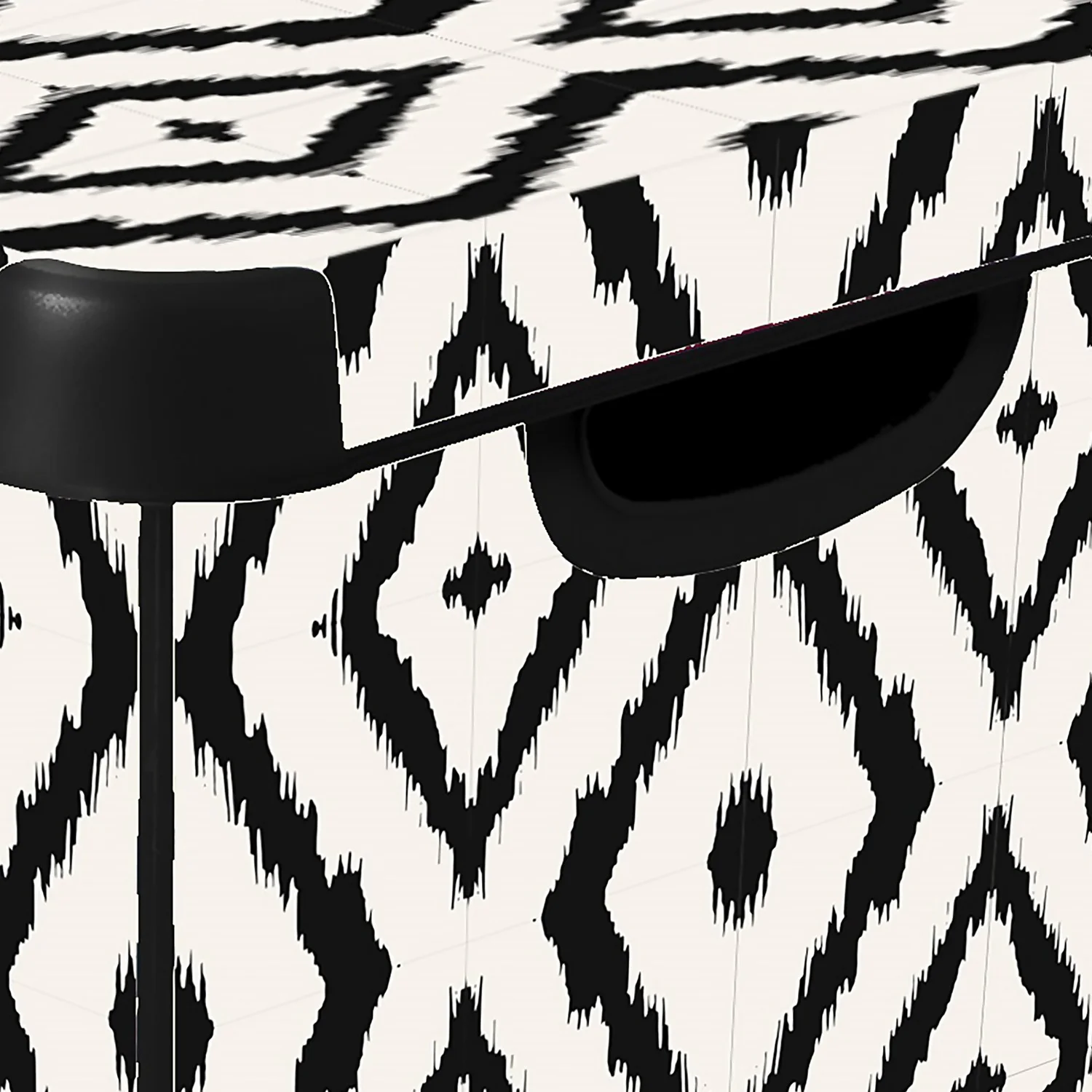 Curver Stockholm Aztec Deco Storage Box - Black & White 22L - Image 2