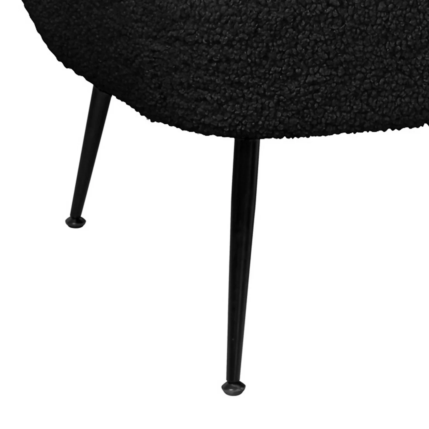 Tori Boucle Tub Sofa - Black - Image 6