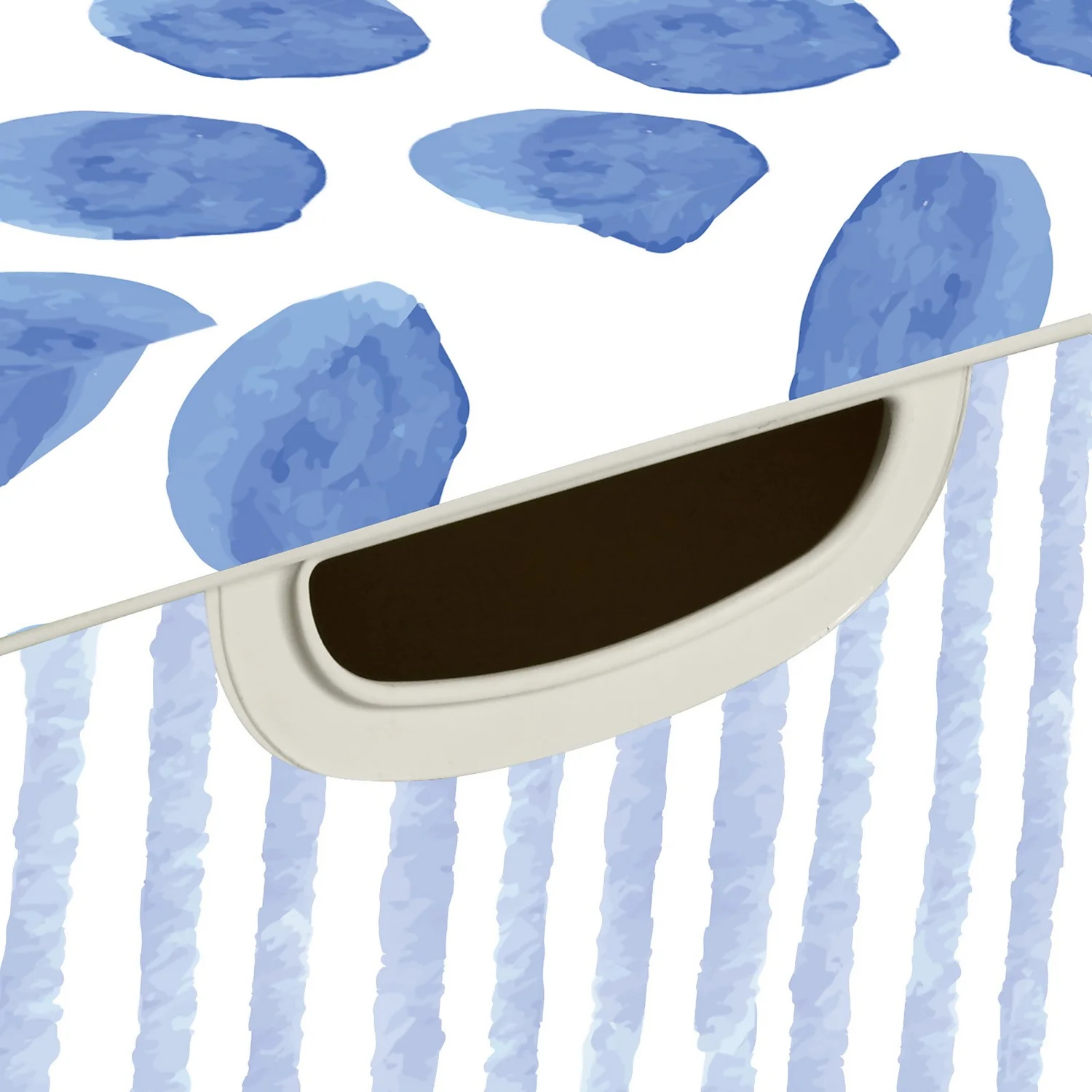 Curver Stockholm Coastal Deco Storage Box - Blue & White - 22L - Image 3