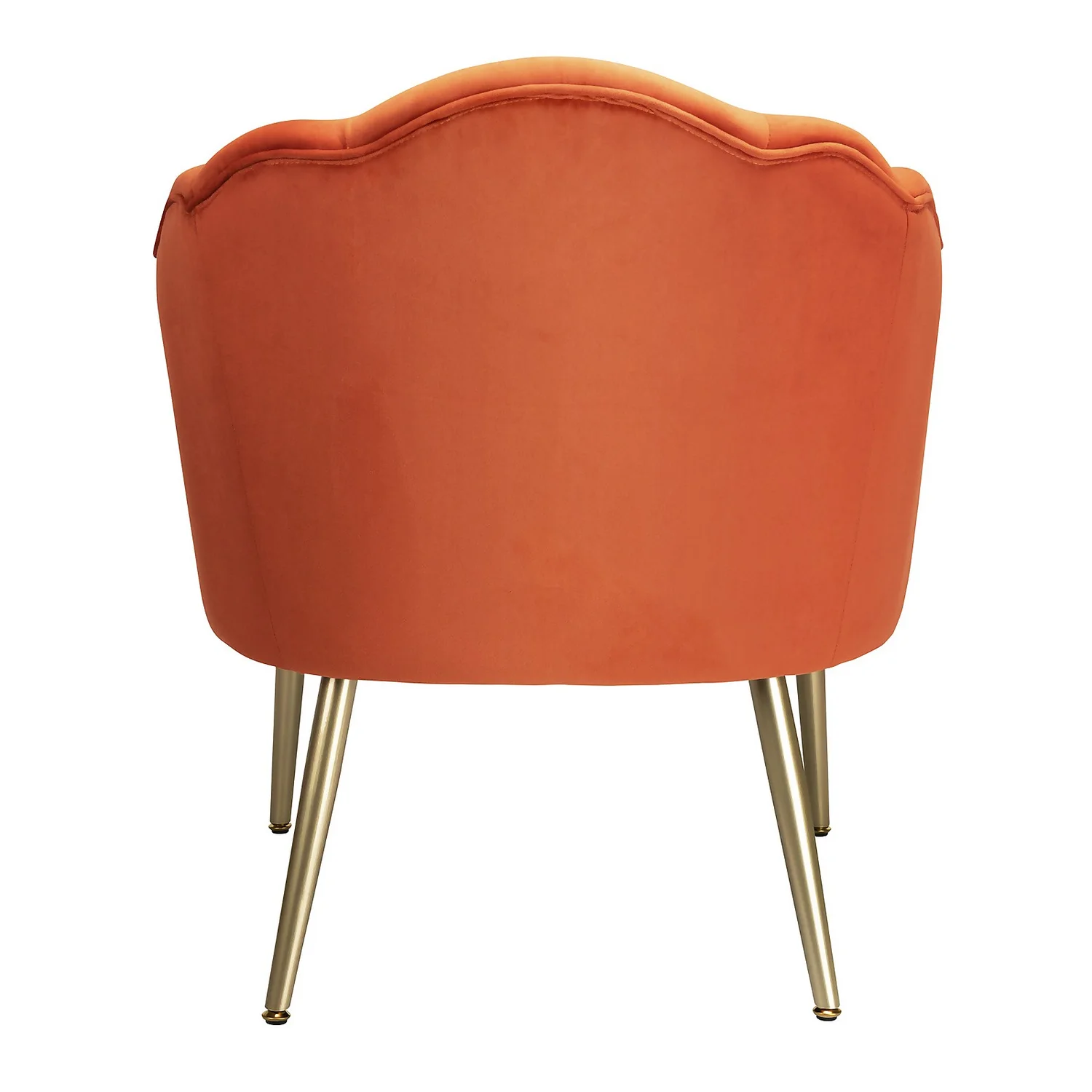 Sophia Scallop Occasional Chair - Burnt Orange - Image 4